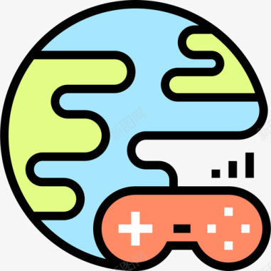 Gamepad游戏开发7线性颜色图标图标