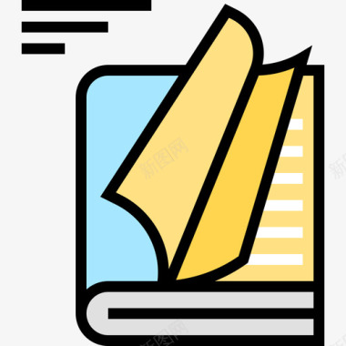 手册文件和文件19线颜色图标图标