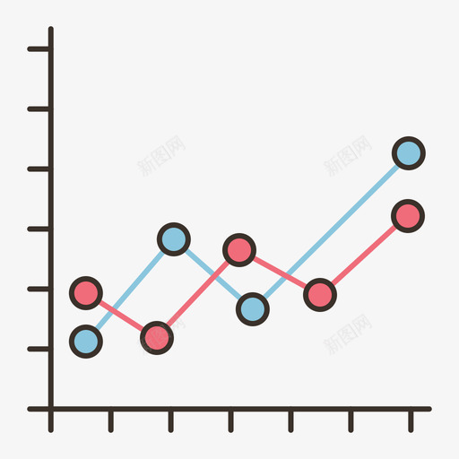折线图信息图4线颜色图标svg_新图网 https://ixintu.com 信息 折线 线图 颜色