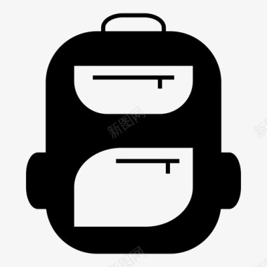 背包书包书房图标图标