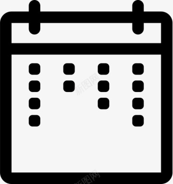 日历计划器时间图标图标