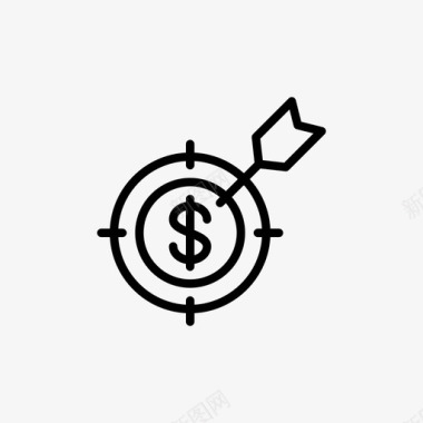 业务目标资金货币美元图标图标