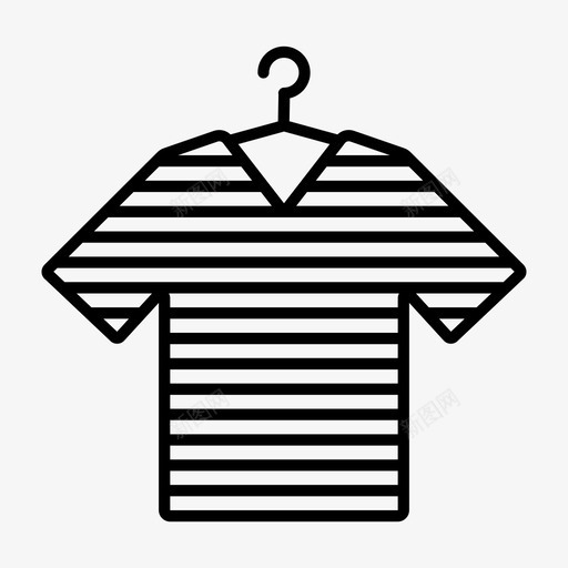 彩色t恤衣服洗衣房图标svg_新图网 https://ixintu.com 彩色 条纹 洗衣房 短袖 衣服