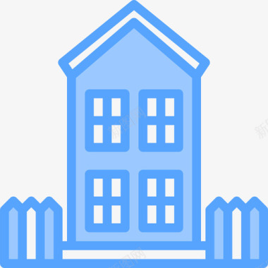 建筑房地产188蓝色图标图标
