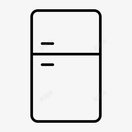 冰箱柜子冷却器图标svg_新图网 https://ixintu.com 冰箱 冷冻机 冷却器 柜子 随机 食物