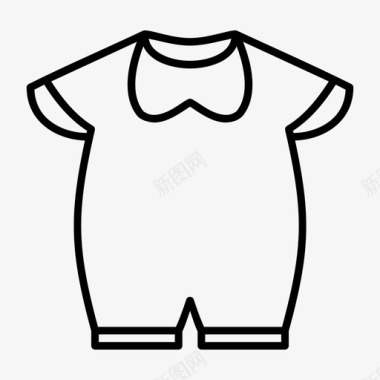 婴儿服装服装时尚图标图标