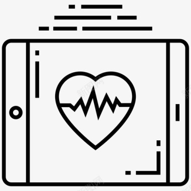 心电图心脏病心电图机图标图标