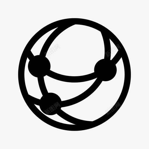世界连接连接全球图标svg_新图网 https://ixintu.com 世界 全球 全球网 网络 连接