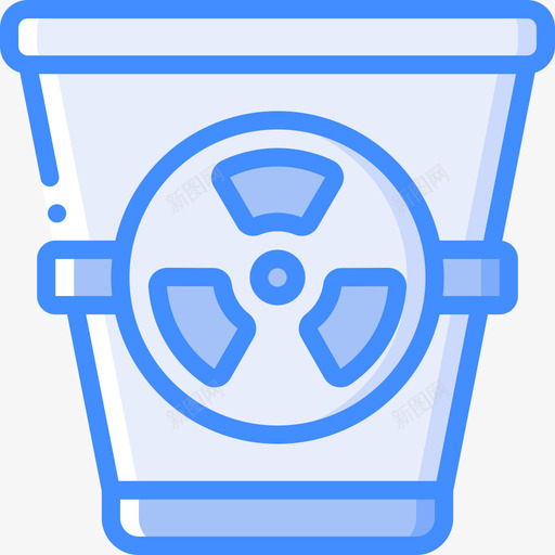 垃圾桶垃圾6蓝色图标svg_新图网 https://ixintu.com 垃圾 垃圾桶 蓝色
