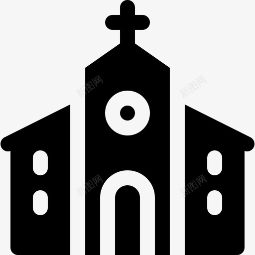 教堂城市生活34充满图标svg_新图网 https://ixintu.com 充满 城市生活 教堂