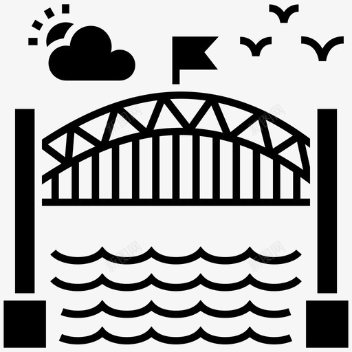 伦敦桥桥梁建筑英国桥图标svg_新图网 https://ixintu.com 伦敦 图标 地标 天桥 字形 建筑 旅游 桥梁 英国
