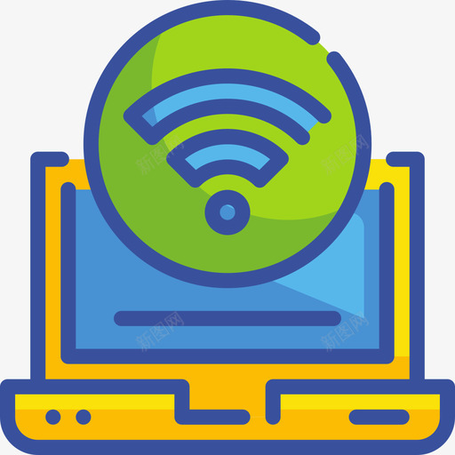 Wifi搜索引擎优化和web11线性颜色图标svg_新图网 https://ixintu.com Wifi web 优化 搜索引擎 线性 颜色