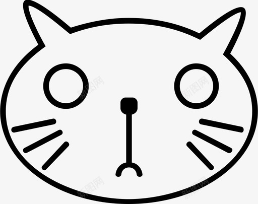 猫可爱小猫图标svg_新图网 https://ixintu.com 可爱 宠物 小猫