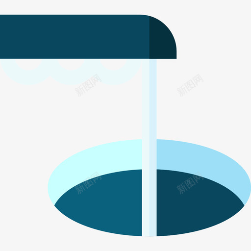 冰上钓鱼冬季运动37平坦图标svg_新图网 https://ixintu.com 冬季运动 冰上 平坦 钓鱼