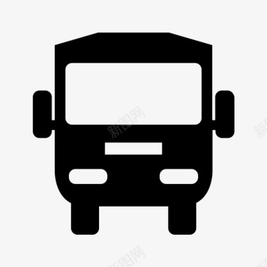 公共汽车旅游交通图标图标