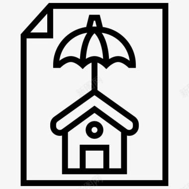 租客保险住房保护图标图标