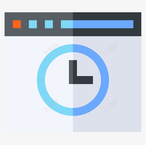 浏览器速度表和时间3扁平图标svg_新图网 https://ixintu.com 度表 扁平 时间 浏览器 速度