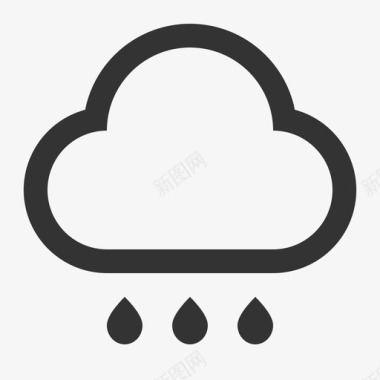 天气-中雨图标