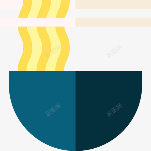 面条中国70平底图标svg_新图网 https://ixintu.com 中国 平底 面条