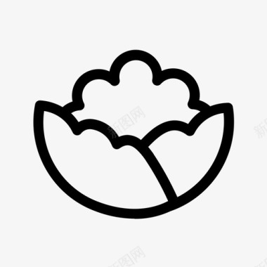 花椰菜健康配料图标图标