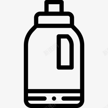 洗涤剂清洁剂82线性图标图标