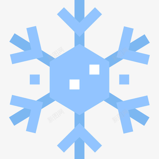 雪花天气和季节1平坦图标svg_新图网 https://ixintu.com 天气 季节 平坦 气和 雪花