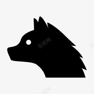 狼动物鬣狗图标图标