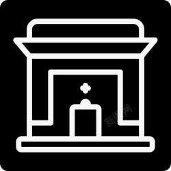 部门建筑建筑商业公司图标高清图片