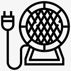 便携插头风扇电加热器图标高清图片