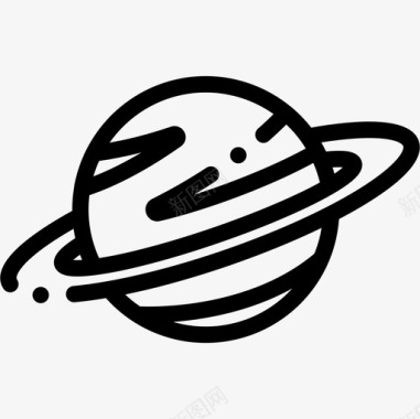 土星128号空间直线型图标图标