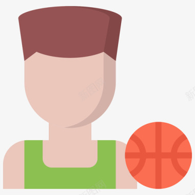 篮球运动员46号持平图标图标