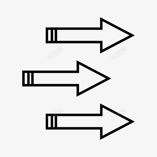 右方向后继续图标svg_新图网 https://ixintu.com 下一步 右方 图标 方向 箭头 继续 转到