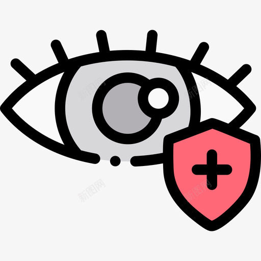 眼睛健康62线性颜色图标svg_新图网 https://ixintu.com 健康 眼睛 线性 颜色
