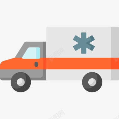 救护车车辆和运输车10辆平车图标图标
