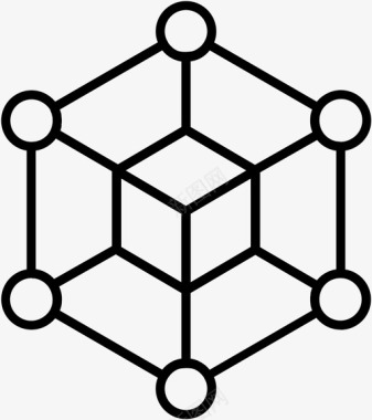 区块链网络加密货币和区块链银行图标图标