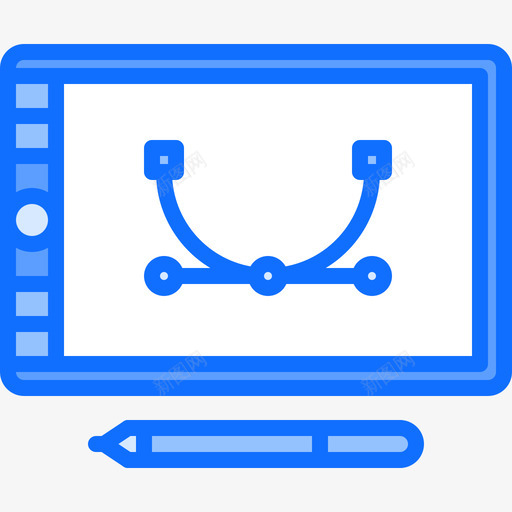 平板电脑品牌8蓝色图标svg_新图网 https://ixintu.com 品牌 平板电脑 蓝色