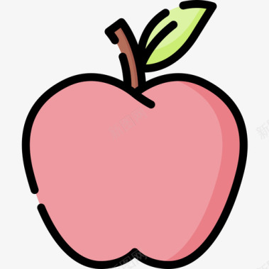 线性苹果色野餐56图标图标