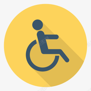 残疾人机场118通告图标图标