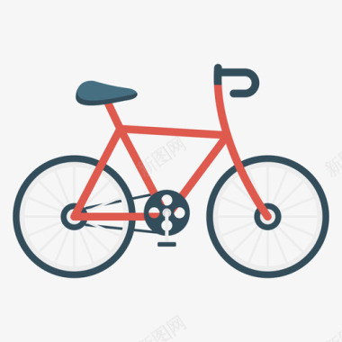 自行车活动4平板图标图标