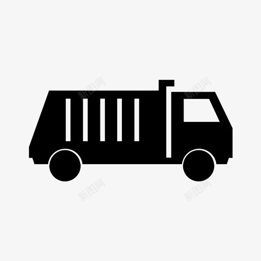 垃圾车生态工业图标svg_新图网 https://ixintu.com 交通 垃圾车 工业 市政 生态