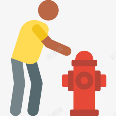 消防栓紧急服务37彩色图标图标
