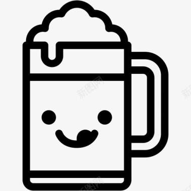 调皮啤酒饮料图标图标
