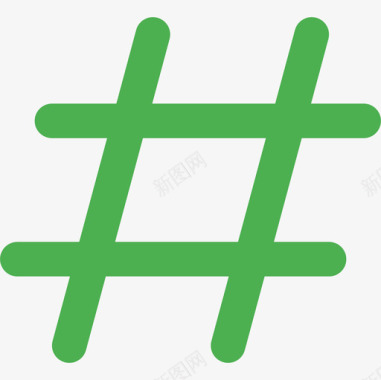 Hashtag文本编辑器40扁平图标图标