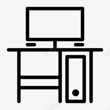 个人电脑桌面显示器图标图标