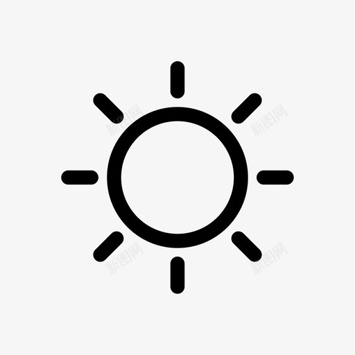 亮度增加亮度阳光图标svg_新图网 https://ixintu.com 亮度 增加 应用程序 移动 阳光