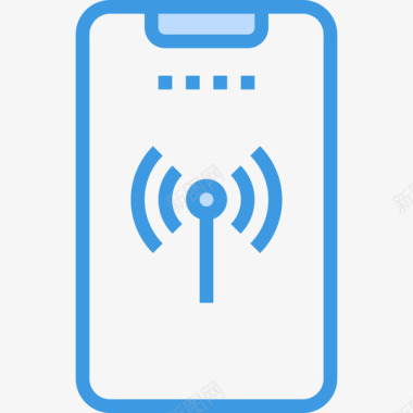智能手机170号酒店蓝色图标图标