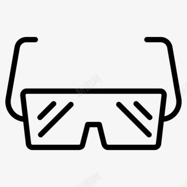 眼镜建筑护目镜图标图标