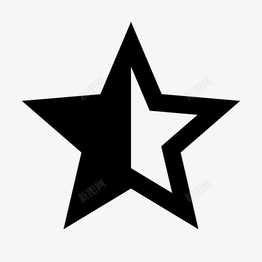 ic_star_half_24pxsvg_新图网 https://ixintu.com ic_star_half_24px