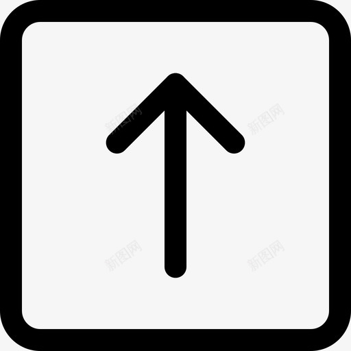向上箭头基本ui4线性图标svg_新图网 https://ixintu.com 向上 基本 箭头 线性