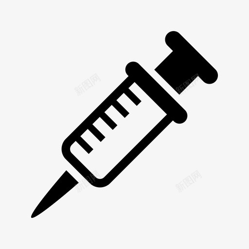 疫苗注射医疗图标svg_新图网 https://ixintu.com 医疗 治疗 注射 注射器 疫苗 科学